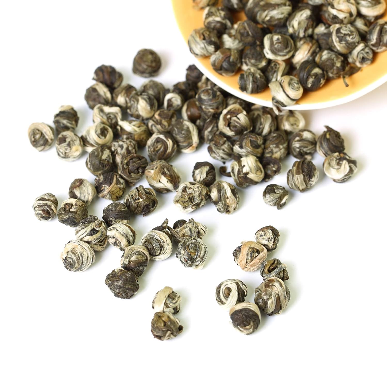 GOARTEA - Jasmine Dragon Pearls - 4Pcs 250g / Total 35.2oz Nonpareil Supreme Grade - Jasmine Pearl Green Tea - Chinese Green Tea Loose Leaf