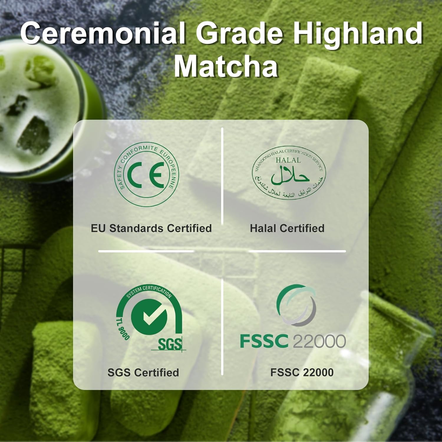 Letstay Matcha, Matcha Powder Ceremonial Grade Highland Matcha Tea Organic Matcha Green Tea - Premium 1st Harvest - Zero Sugar, Halal Certified & SGS Certified & FSSC 22000, 30g (1.06oz) Tin