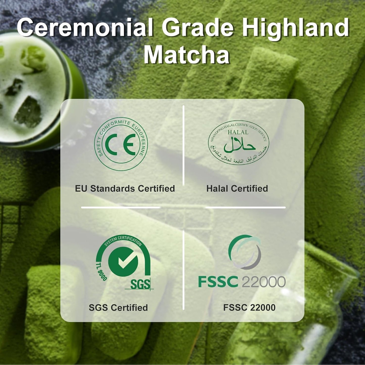 Letstay Ceremonial Grade Matcha Powder – Organic High-Altitude Green Tea, 100% Pure, No Additives, No Sugar, No Radiation – Perfect for Tea, Lattes, and Cakes – 1.06oz Tin