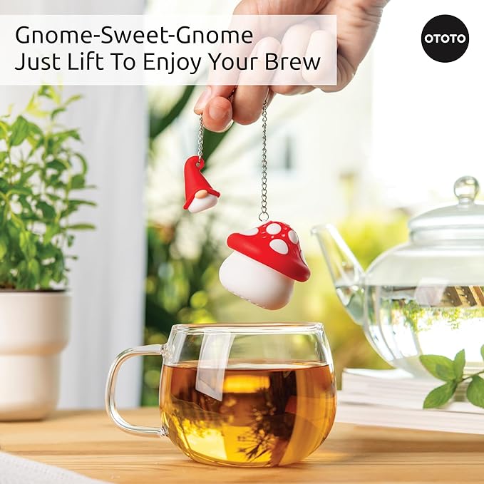 Cute Tea Strainers - Loose Leaf Tea Steeper, Tea Infuser for Loose Leaf Tea, Tea Diffusers, Tea Accessories, Mushroom Gifts, Cute Kitchen Accessories