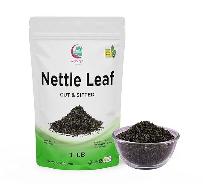 Stinging Nettle Leaves Dried 1 Lb | Cut and Sifted | Loose Nettle Leaf Herb Bulk | Non- Gmo, Ethically sourced | By Yogi's Gift®