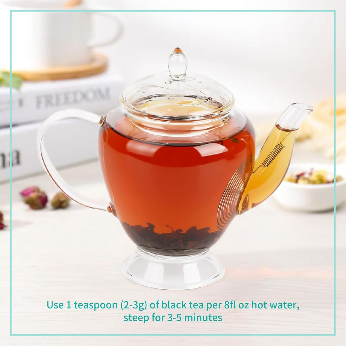 ESSENCESIP Smokey Lapsang Souchong Black Tea Loose Leaf - 4oz Tea Sampler Pinewood Smoked in resuable Tin, Rich Smoky Flavor