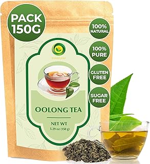 SUNBELEAF Oolong Tea Loose Leaf (5.29 Oz / 150g), Vietnamese Semi-Oxidized Tea Leaves, Naturally Processed for Rich Balanced Flavor & Gentle Aroma, Wellness Tea for Daily Balance, Resealable Zip Pouch