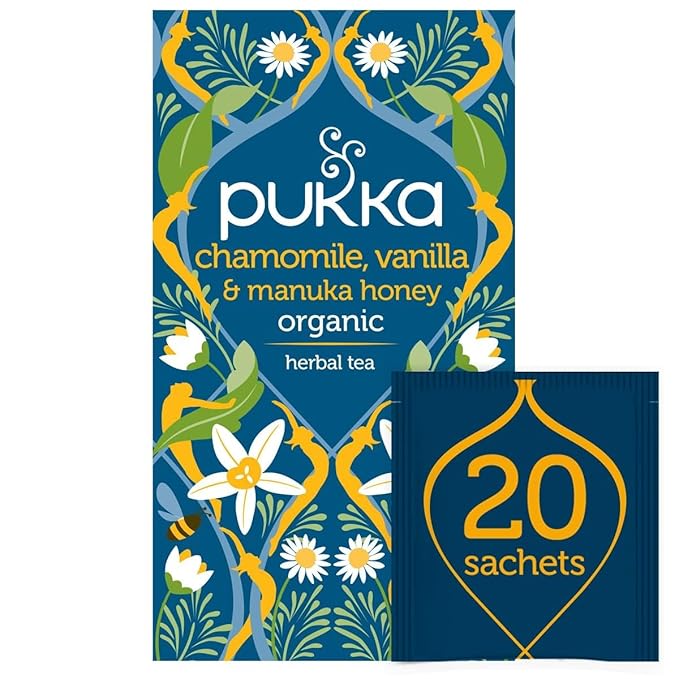 Pukka Tea Bags, Organic (Chamomile Vanilla and Manuka Honey, & Lemon Ginger and Manuka Honey) (2ea / 20ct) (Variety Pack)