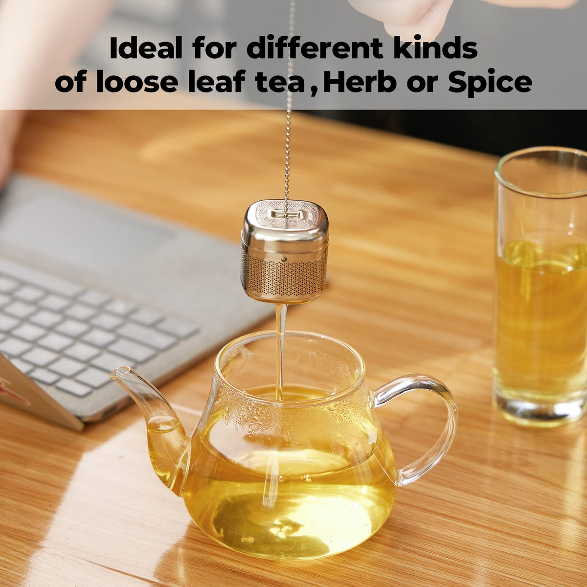 Reinmoson 2 Pack 304 Stainless Steel Tea Infuser for Loose Leaf Tea
