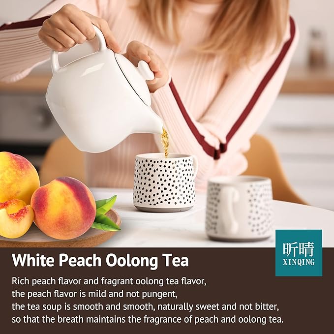 Xin Qing White Peach Oolong Tea Taiwan High Mountain Oolong Tea Taiwan Gaoshan Ulong Tea Taiwanese Tea 200g/7.05oz