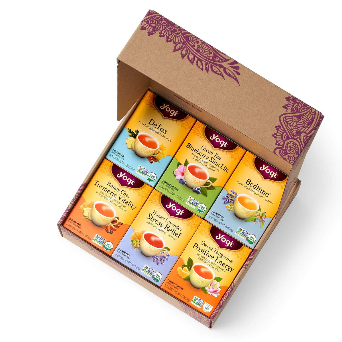 Yogi Favorites Variety Pack, 16 Tea Bags (6 Pack)
