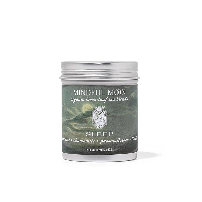 Sleep Herbal Tea by Mindful Moon – Calming Blend with Chamomile, Lavender & Passionflower – Caffeine-Free, Loose Leaf (Mini)