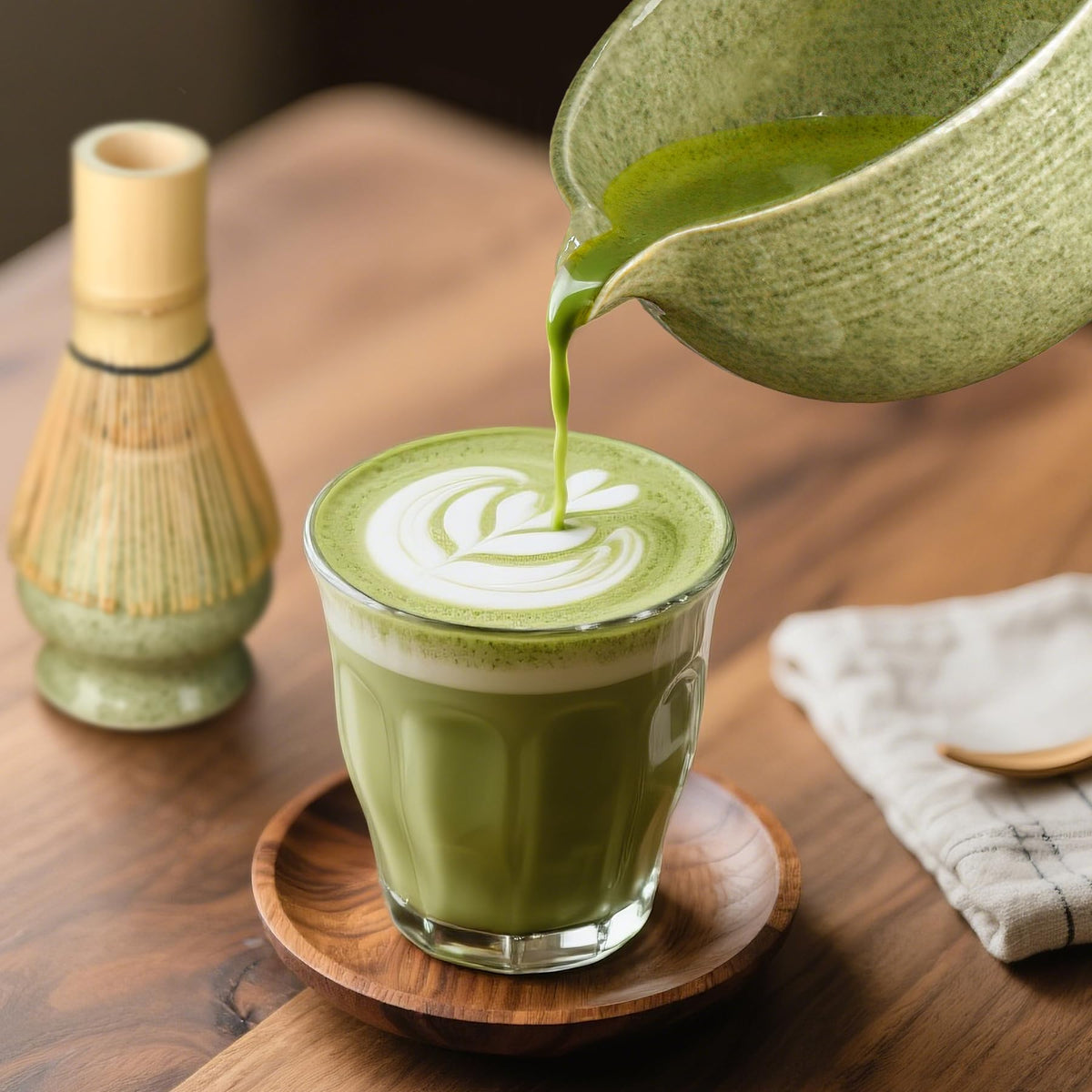 Metflavor Matcha Whisk Set, Ceramic Bowl Matcha Kit & Handcrafted Bamboo Chasen