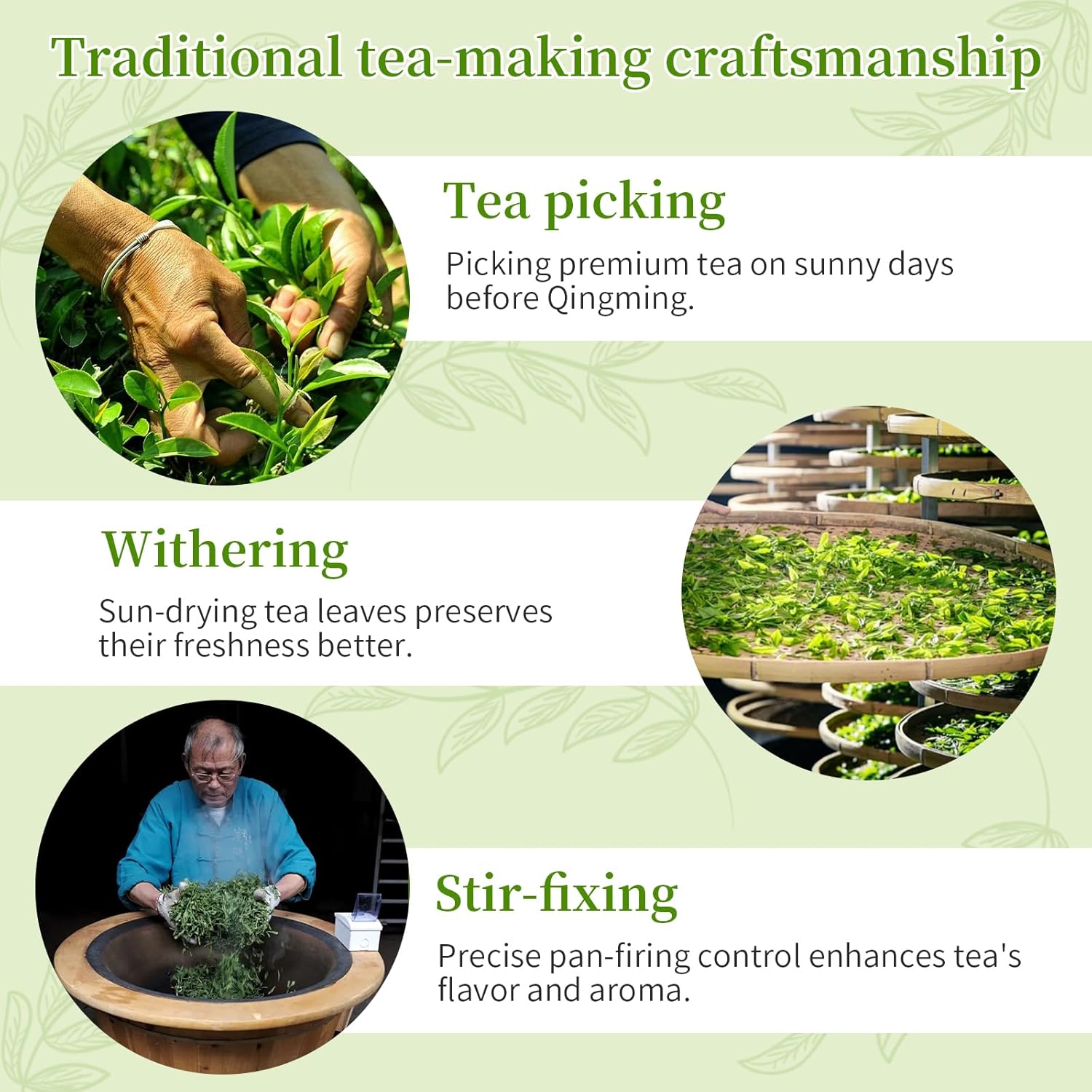 CHADUO Longjing Tea Pre-Qingming Dragon Well Green Tea New Tea Chinese Green Tea Loose Leaf Long Jing Green Tea Rich Bean Aroma First Grade 120g/4.23oz 龙井 龍井茶 中国绿茶