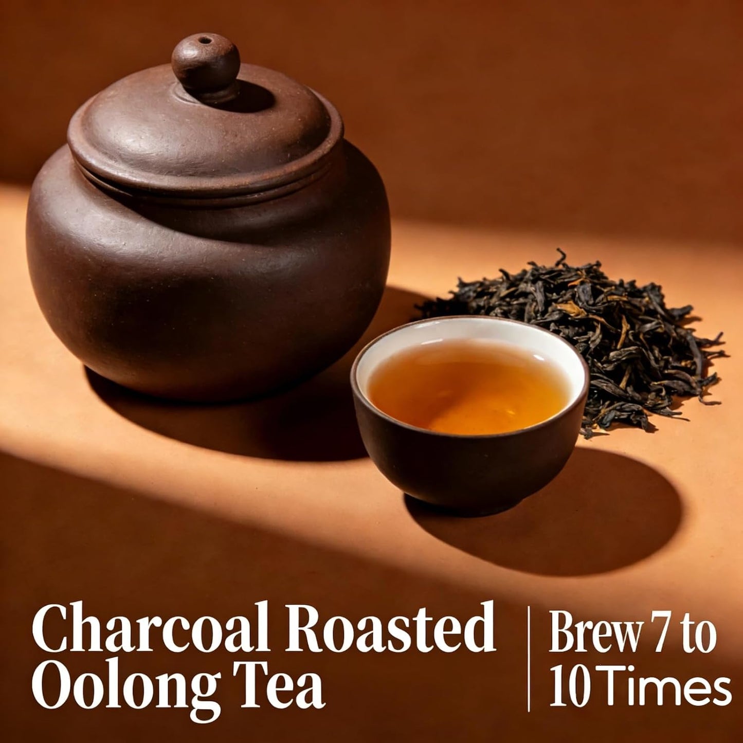 NASLAPH Roasted Oolong Tea Loose Leaf, High Mountain Black Oolong Tea Leaves with Mellow and Smooth, Oolong Tea with Medium Roasted Flavor, Grade AAA Oolong Tea with Consistent Quality 5.29Oz/150g