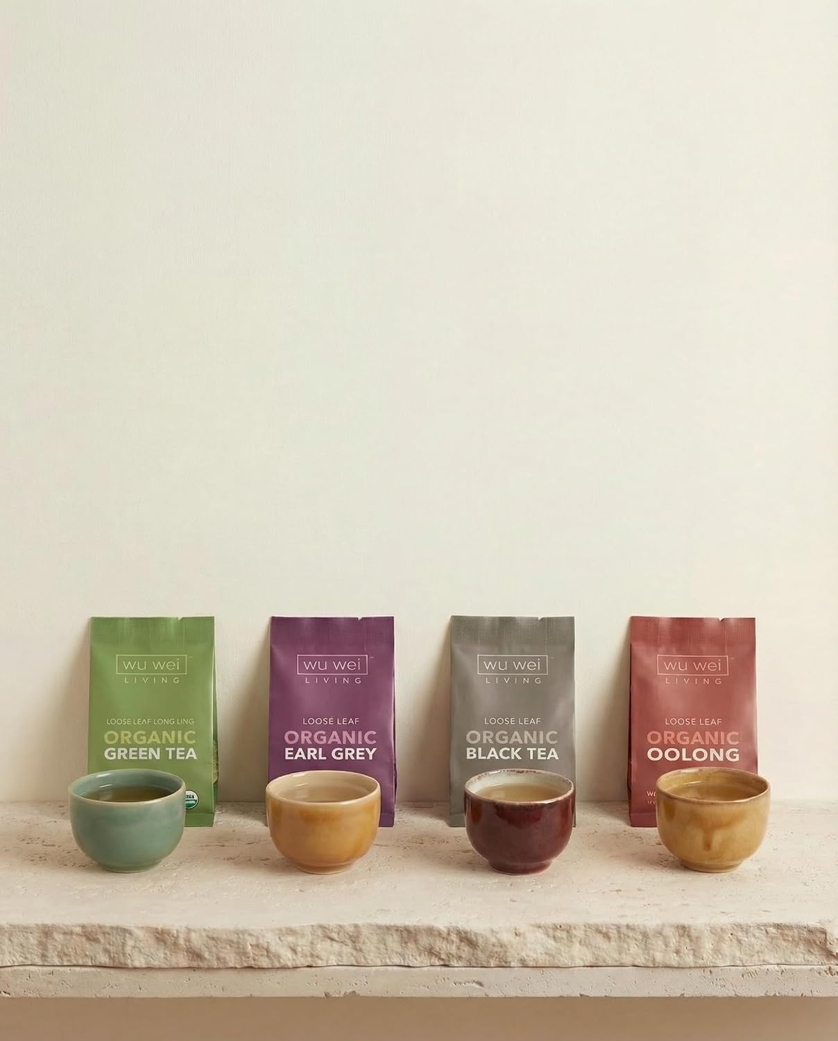 Wu Wei Living Organic Loose Leaf Tea Collection (32-Pack, 32 Count)
