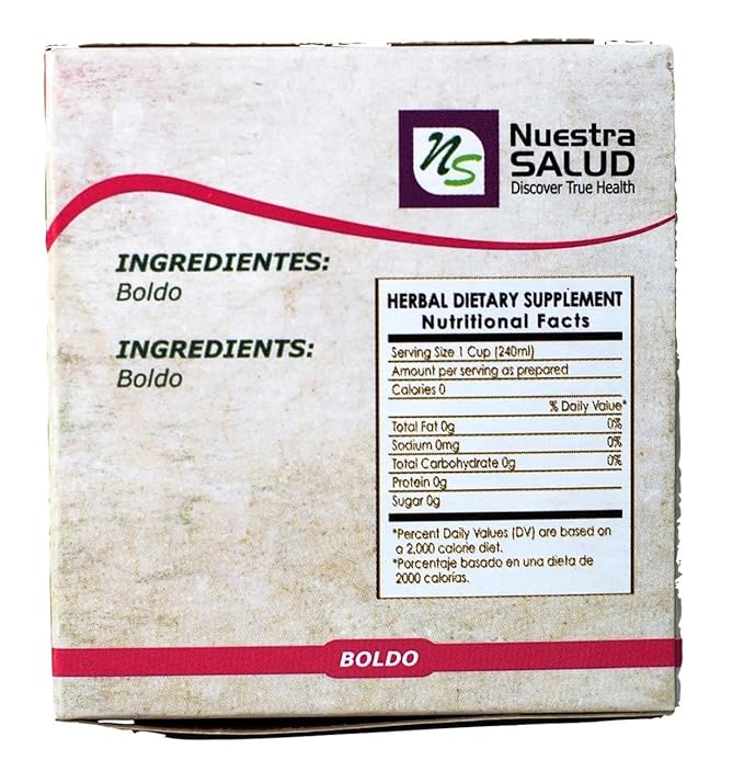 Boldo Leaves Tea Herbal Tea (20 Tea Bags) Detox Cleanser Tea