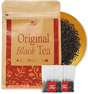 ANNHI TEA Original Black Tea - 24 Individually Wrapped Tea Bags, Loose Leaf, Smooth, Flavourful & Robust with Notes of Honey, Enjoy Hot or Iced, Natural Vietnamese Tea Pack