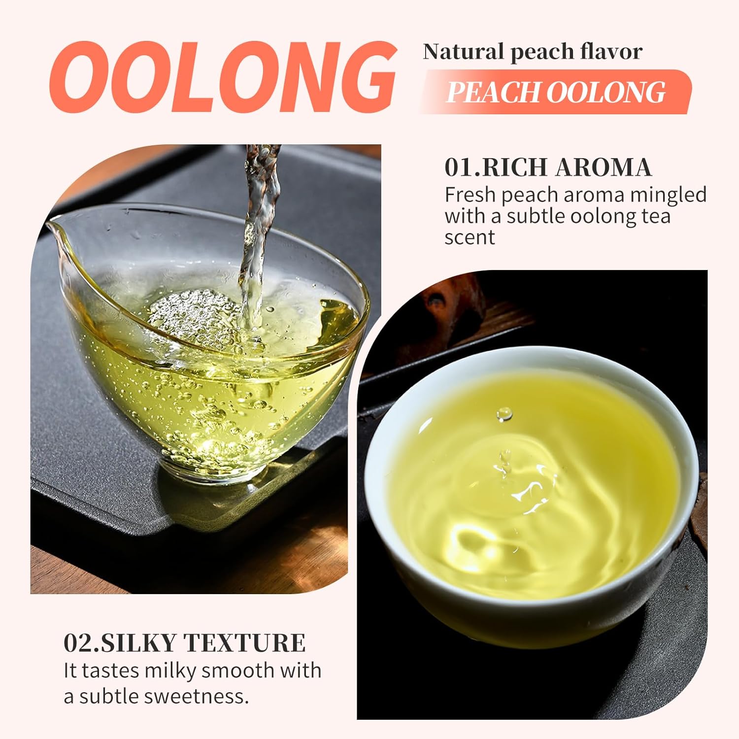CHADUO White Peach Tea Peach Oolong Tea taiwan oolong tea Loose Leaf High Mountain Tea 5.3oz 蜜桃乌龙茶 台湾茶 高山烏龍茶