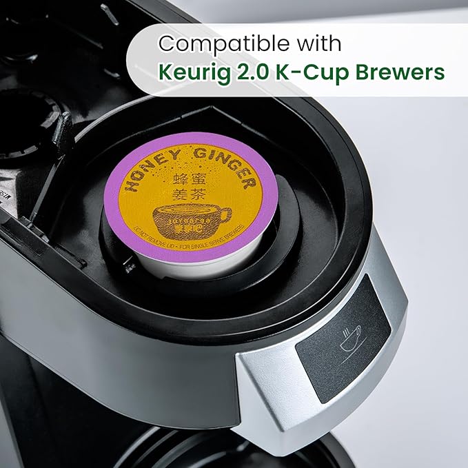 Eastsign Tea K Cups, 24-Count Tea Variety Pack, 4 Flavors K Cup Tea Pods Rose Lotus Leaf, Wolfberry Jujibe,Honey Ginger,Hibiscus tea, Gifts for Festival