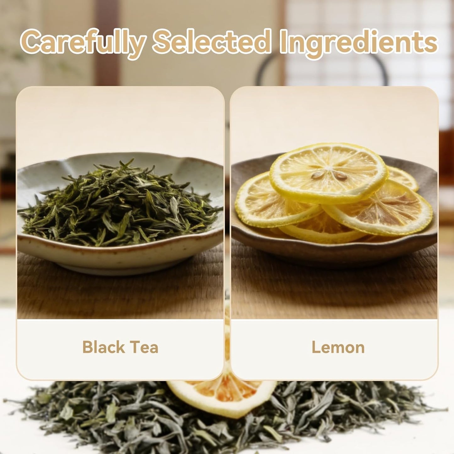 Lemon Black Tea, 30 Teabags Premium Tea with Lemon Flavor, Hot or Cold Tea (1 Pack/30 Bags)
