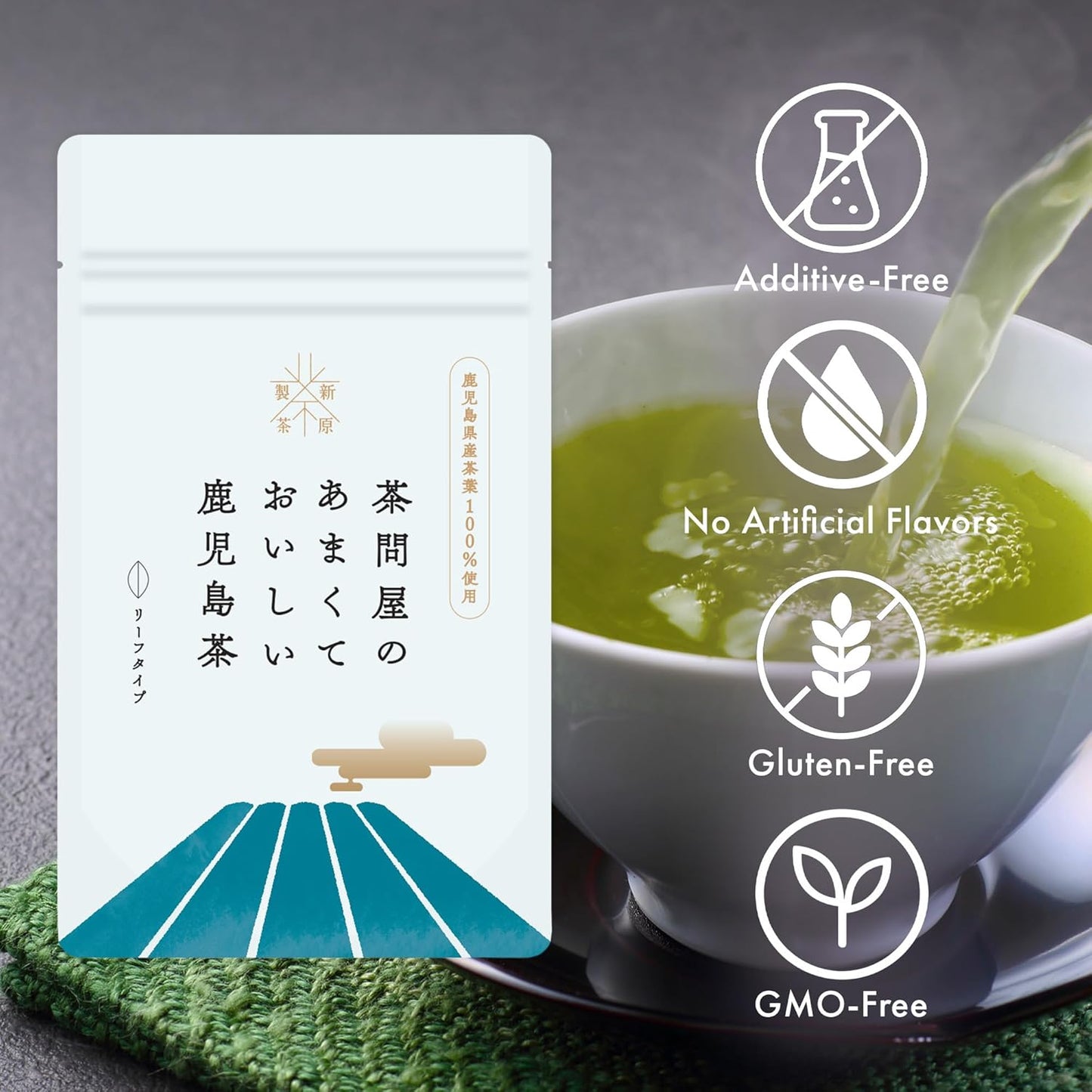 Sweet & Delicious Sencha from Kagoshima – Japanese Loose Leaf Green Tea, 100-Year Legacy, Roasted by Tea Masters, 2.28oz / 80g – KAZAEMON Tea