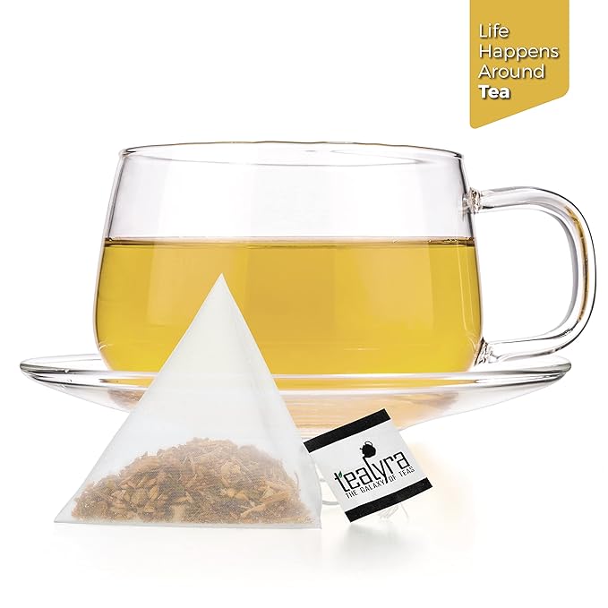 Tealyra - 911 Detox - 25 Bags - Dandelion Root - Ginger - Peppermint - Digestive Tea - Immune System Booster - Herbal Loose Leaf Tea - Caffeine-Free - Pyramids Style Sachets