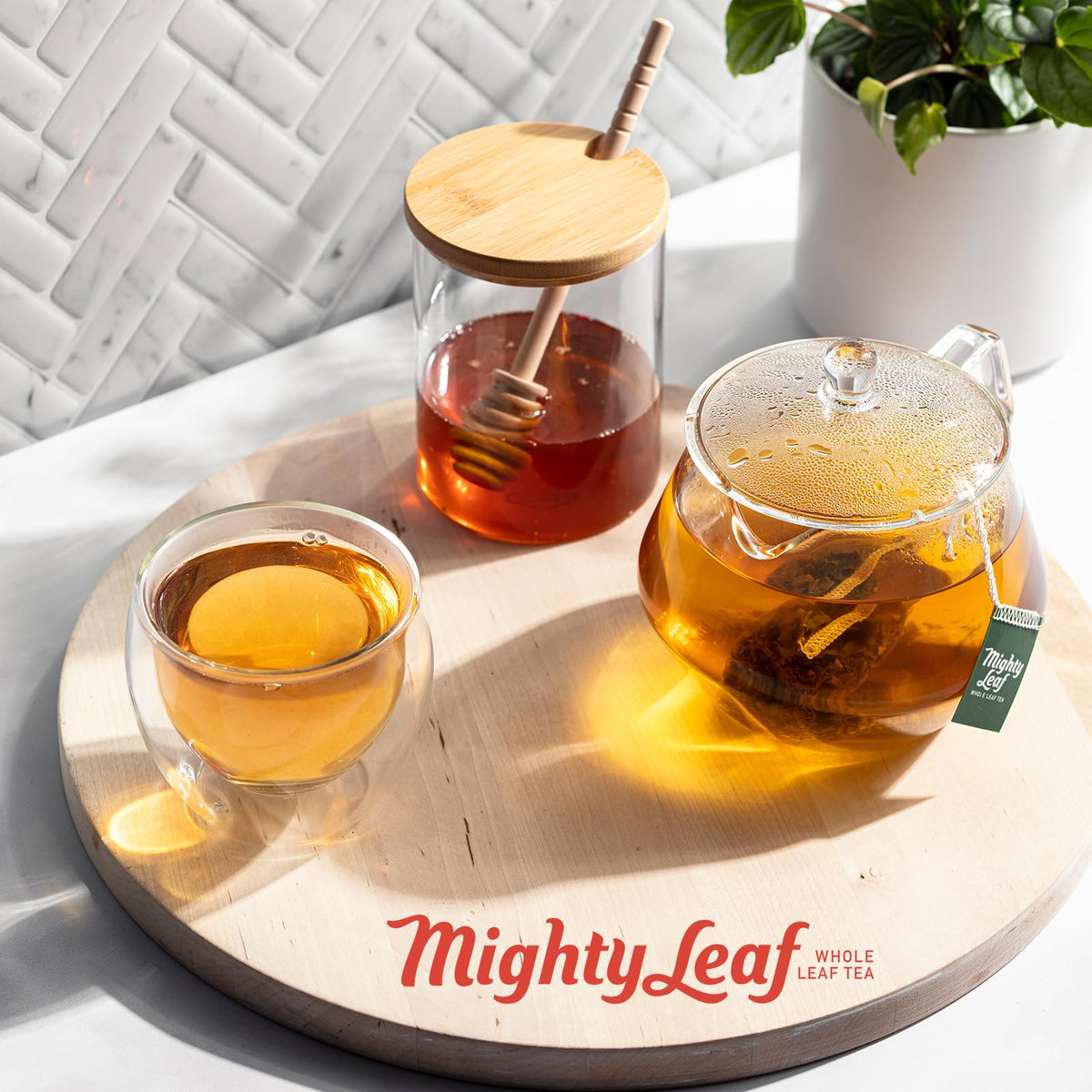 Mighty Leaf Organic African Nectar Herbal Tea – 100 Count Biodegradable Silk Tea Bags – Rooibos-Based Caffeine-Free Blend