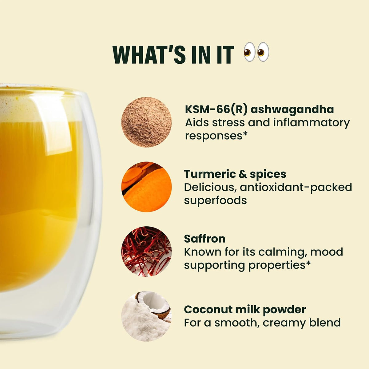Live It Up Golden Hour: Relaxing Golden Milk Latte Powder with Saffron