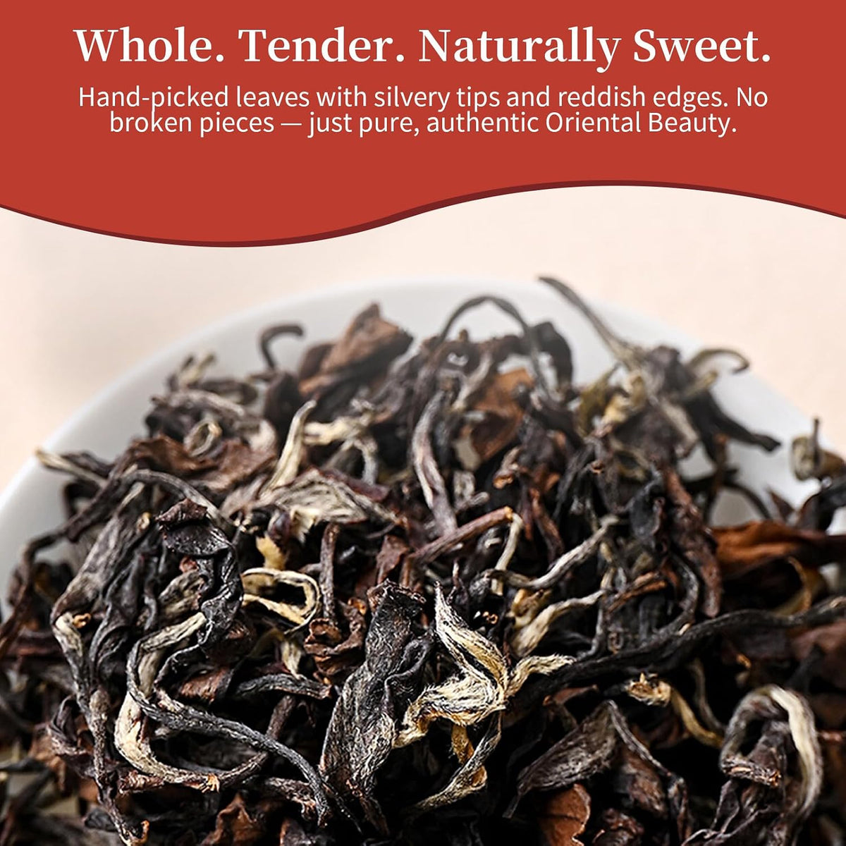 Yuexi Taiwan Oriental Beauty Oolong Tea 100g/3.5oz, White Oolong Loose Leaf with Natural Honey Floral Taste, 125 Cups Hand Harvested &amp; Slow Charcoal Roasted High Mountain Tea, 东方美人 台湾高山茶 顺滑蜜香