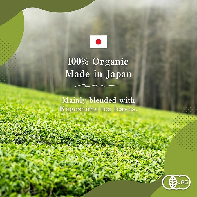 BJDesign "HAJIME" Organic JAS Certified Japanese Sencha Green Tea, 80g Loose Leaf