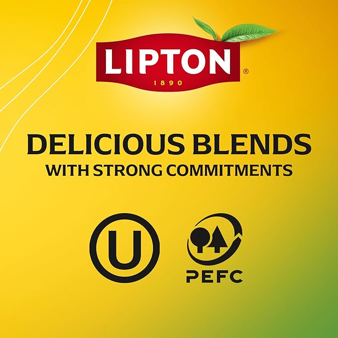 Lipton Smooth Mint with Lemon Peels Tea Bags, caffeine free Tea, Fruit and Herbal Tea, Individually Wrapped, 20 Tea Bags