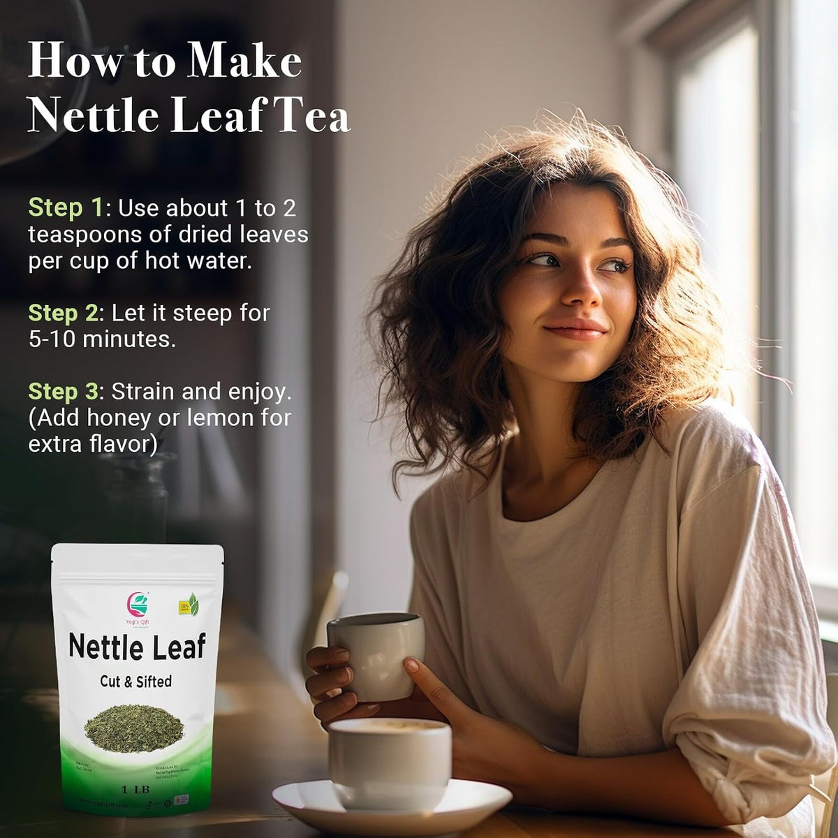Yogi's Gift® Nettle Leaves 1lb | Cut &amp; Sifted Herbal Tea