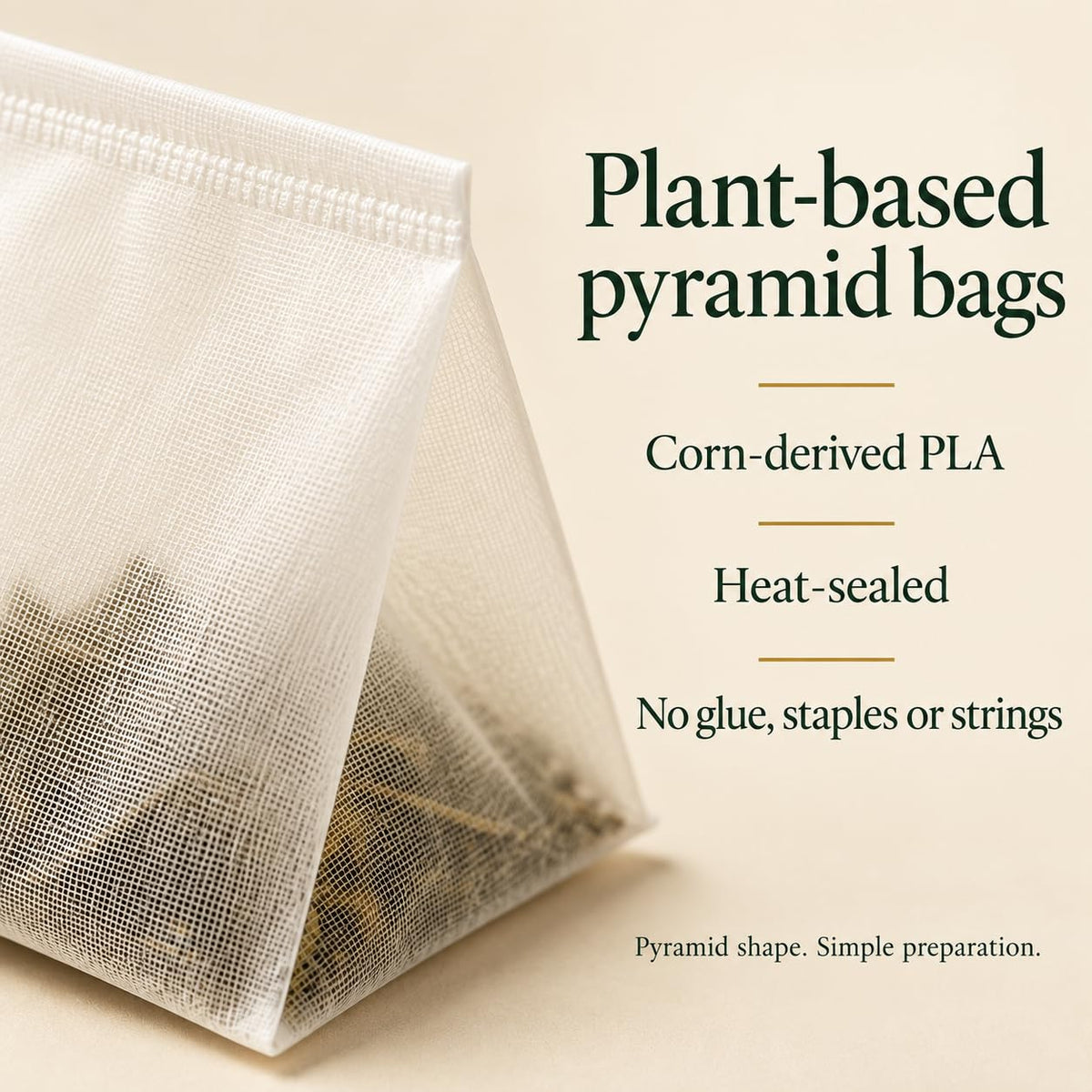 Tozzy Organic Oolong Tea – 100 Count, Plant-Based Pyramid Tea Bags