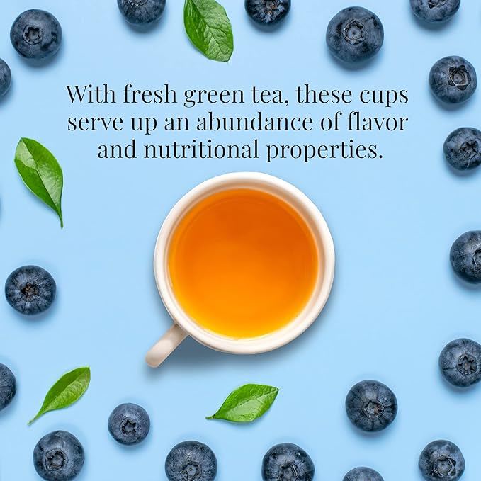 The Republic Of Tea Blueberry Green Superfruit Tea, 250 Tea Bag Bulk