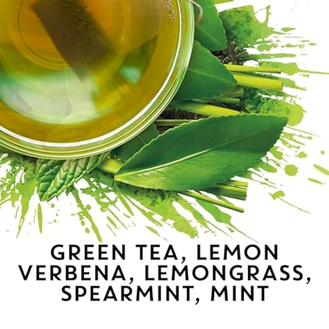 TAZO Tea Bags, Regenerative Organic: Refresh Mint Herbal Tea, & Zen Green Tea 16 CT (1ea) (Variety Pack)