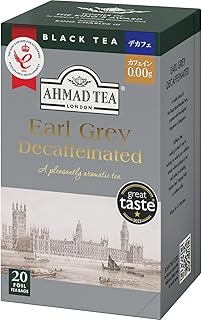 Ahmad Tea, Decaffeinated Earl Grey Tea, 20 Tagged and Aluminium Foil Envelopes
