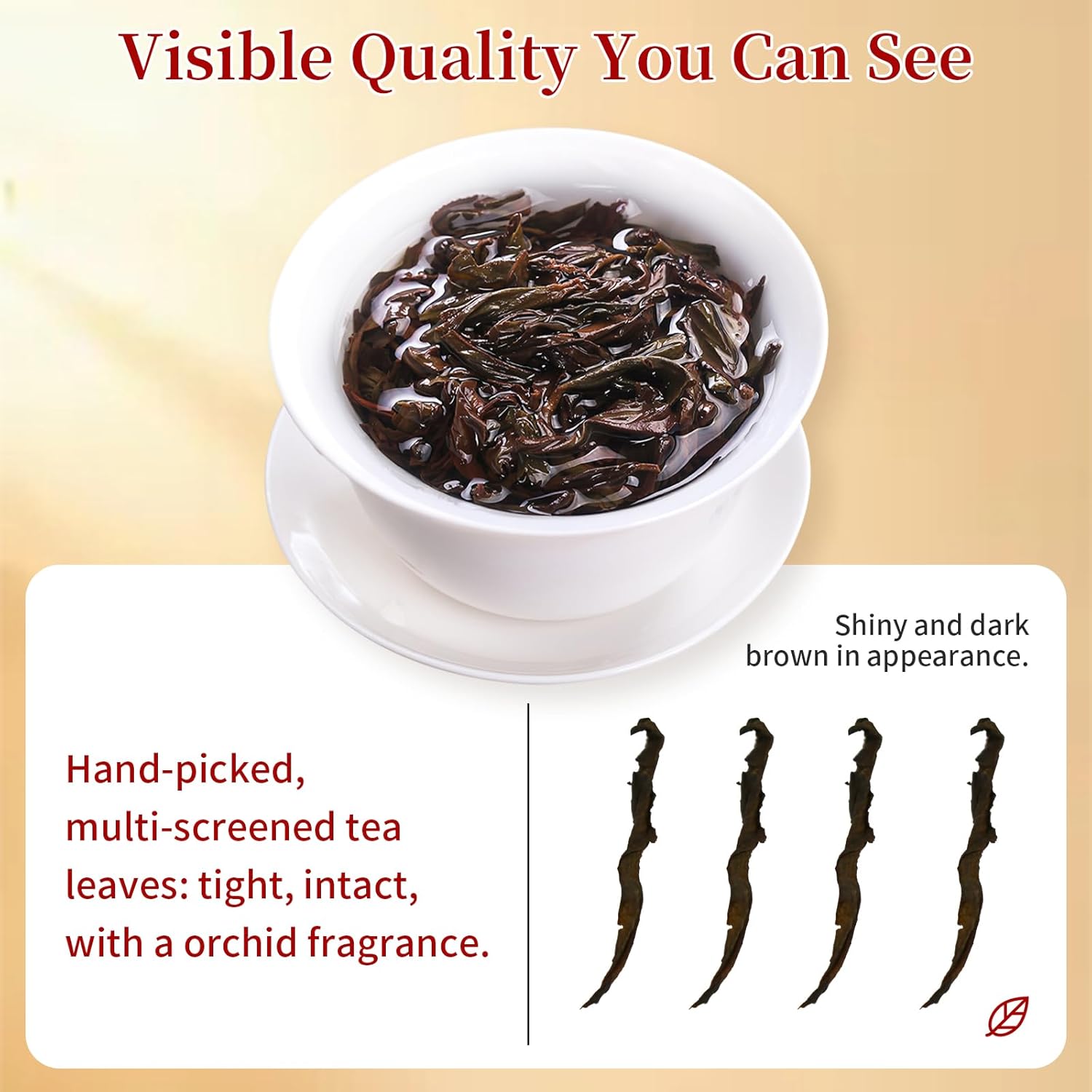 CHADUO Dahongpao Oolong Tea Loose Leaf Da Hong Pao Oolng Tea From Wuyi Mountain Big Red Robe Ulong With Orchid & Caramel Notes Grade AAA Wuyi Rock Tea 120g 4.23oz 特级大红袍 乌龙茶