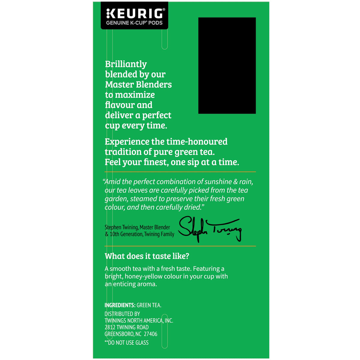 Twinings Pure Green Tea K-Cup Pods for Keurig, 24 Count (Pack of 2), Smooth Flavour, Enticing Aroma, Caffeinated, Enjoy Hot