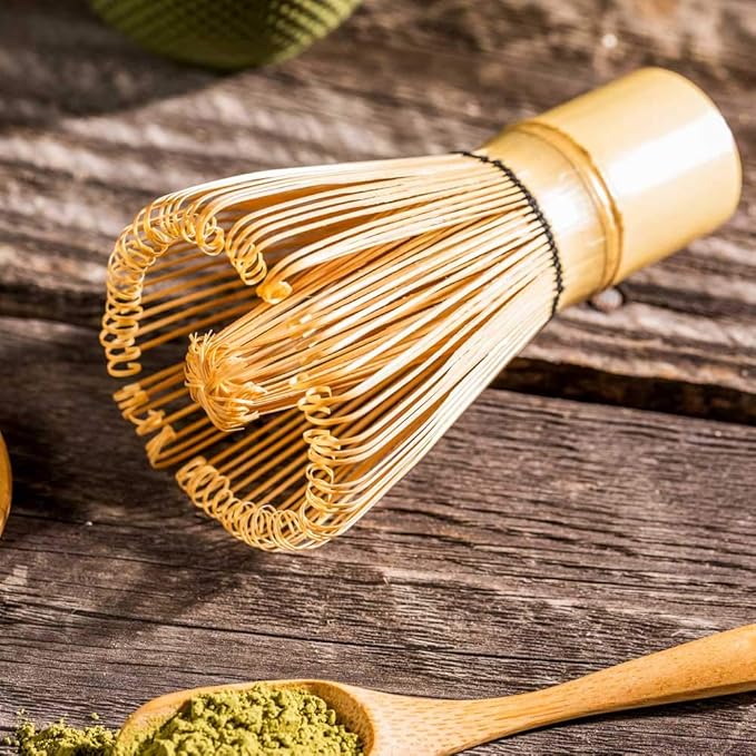 Restaurantware Dojo 2.3 Inch x 4.1 Inch Matcha Whisk 1 Durable Matcha Brush - For Traditional Tea Ceremonies Heat-Resistant Natural Bamboo Matcha