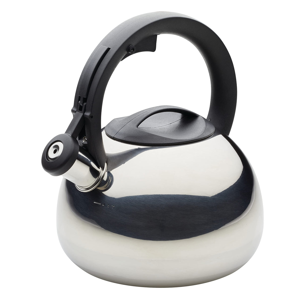 Farberware Stainless Steel Tea Kettle, Whistling Teapot, 2.3-Quart, Silver