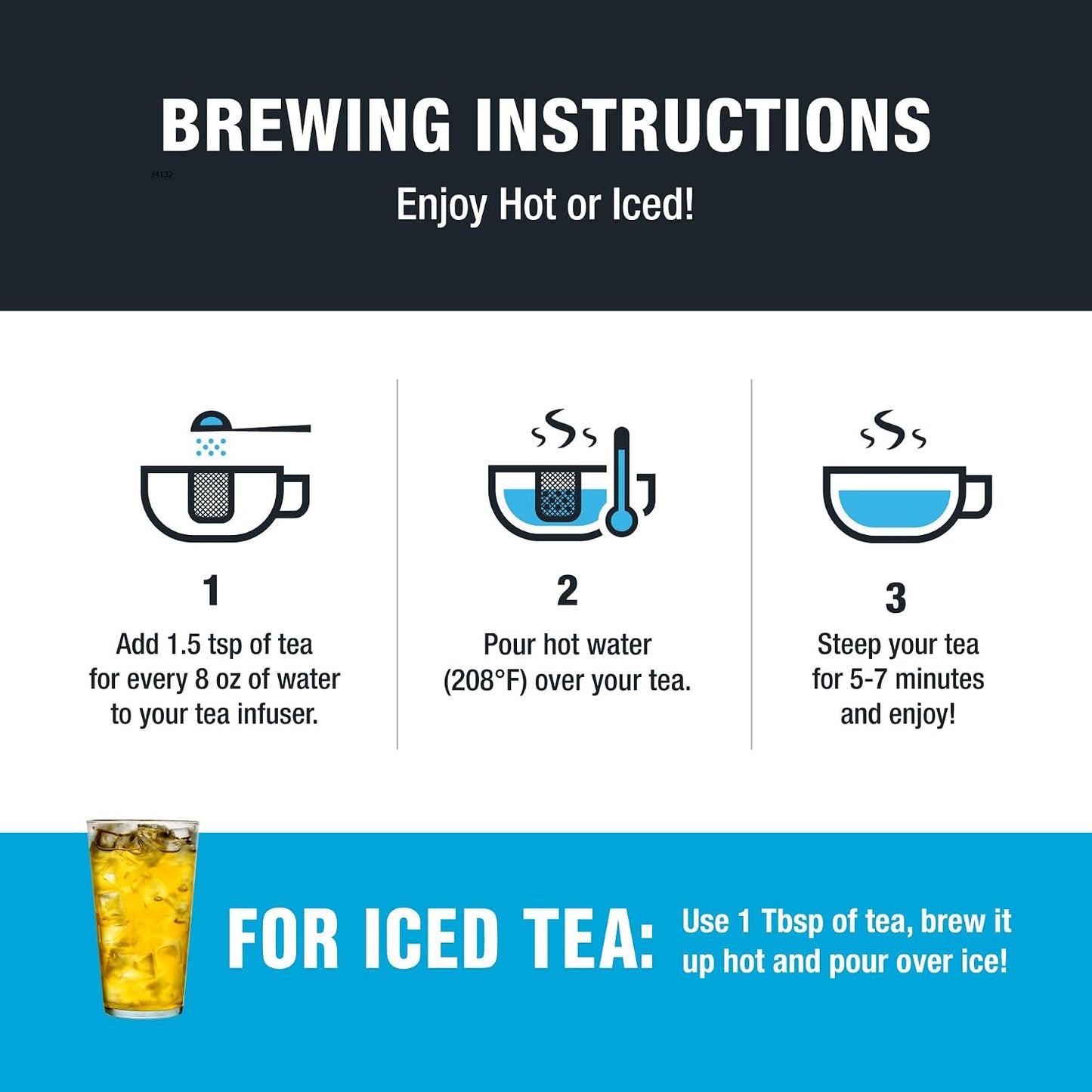 Tiesta Tea - Meyer Lemon Zest, Loose Leaf, Zesty Lemon Herbal Tea | Premium Caffeine-Free Blend, Makes Hot or Iced &amp; Up to 25 Cups, 2oz Resealable Pouch