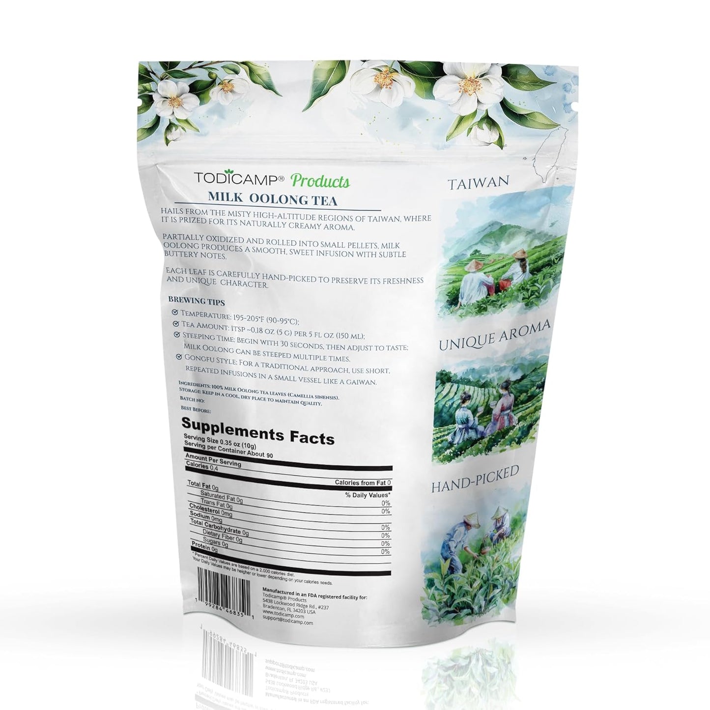 Milk Oolong Tea Loose Leaf – Premium Chinese Oolong Tea 1 lb | Double Milky Aroma & Smooth Taste | Bulk Loose Leaf Tea Tin | Afternoon & Asian Tea