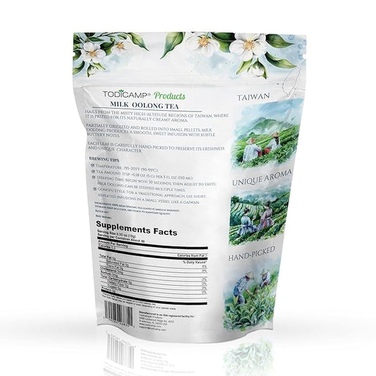Milk Oolong Tea Loose Leaf – Premium Chinese Oolong Tea 1 lb | Double Milky Aroma & Smooth Taste | Bulk Loose Leaf Tea Tin | Afternoon & Asian Tea