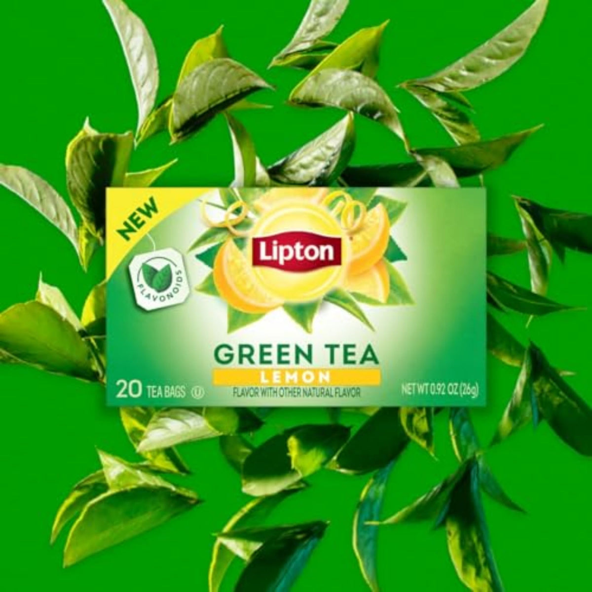 Lipton Lemon Green Tea Bags, 120 Count (20 Count 6-Pack)