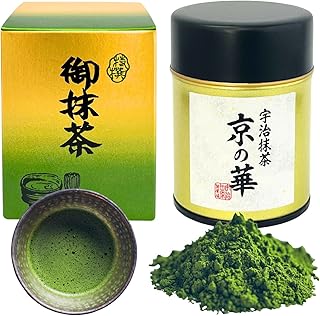 Kyoto uji matcha "Kyo-no-hana" Ceremonial Grade First Harvest Stone Ground Matcha from Uji, Kyoto ujitawara Seichajyo Since 1926 Made in Japan (1.4oz / 40g) 64111