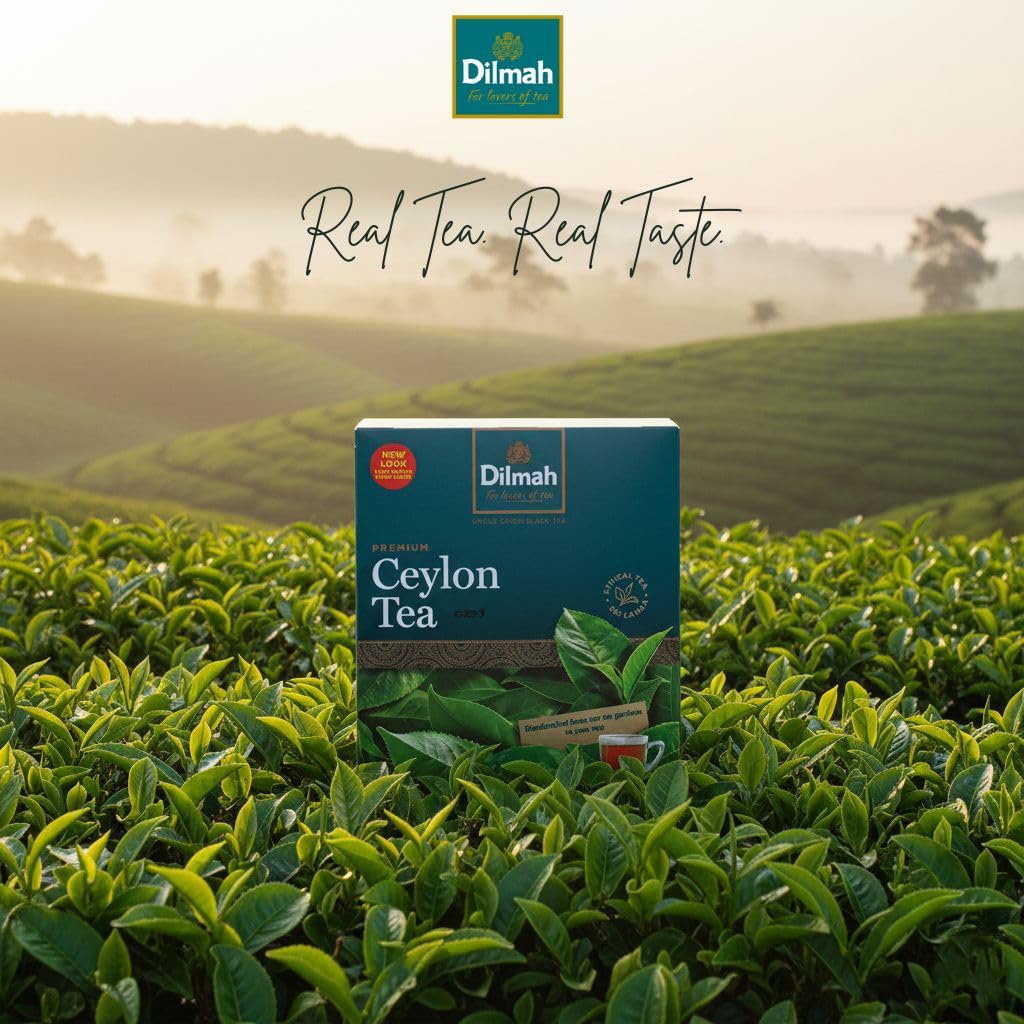 Dilmah Premium Ceylon Tea – 100 Tea Bags (200g), Pure Sri Lankan Black Tea (7.05 oz)
