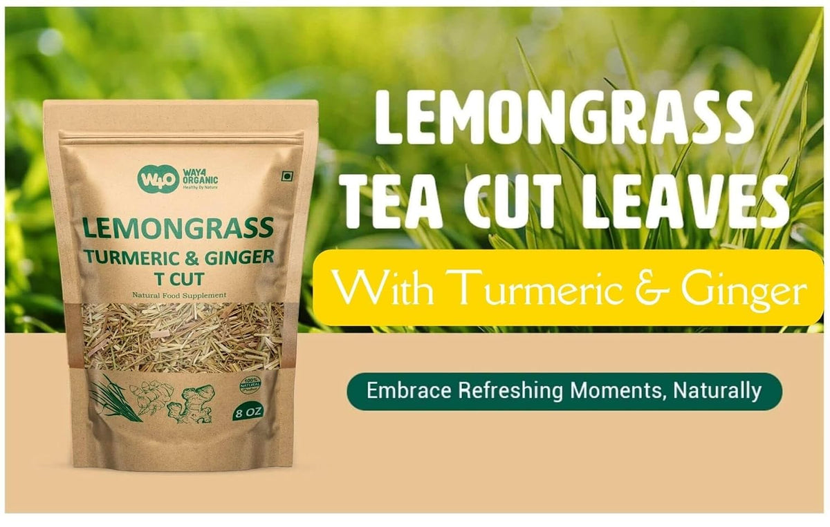 Lemongrass Loose Leaf Herbal Tea with Benefits of Turmeric and Ginger