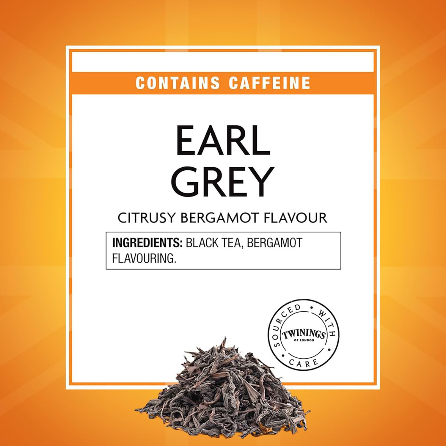Twinings Earl Grey Loose Tea Tins, Pack of 6, 7.05 Ounce Tins, Black Tea Flavoured with Citrus and Bergamot, Caffeinated