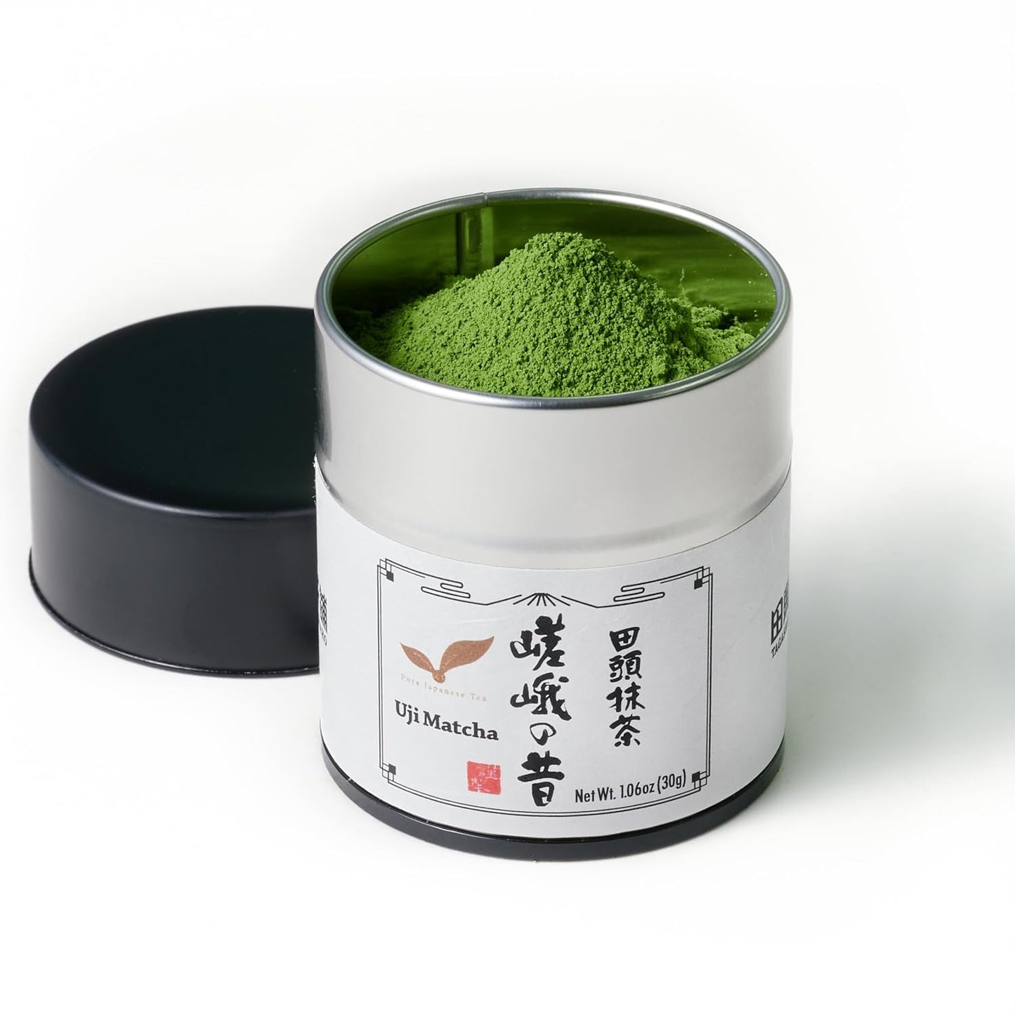 Tagashira Chaho "Saga no Mukashi" Uji Matcha Green Tea Powder (30g/1.06oz) - Hand-picked First Harvest, Stone Milled, Authentic Ceremonial Grade