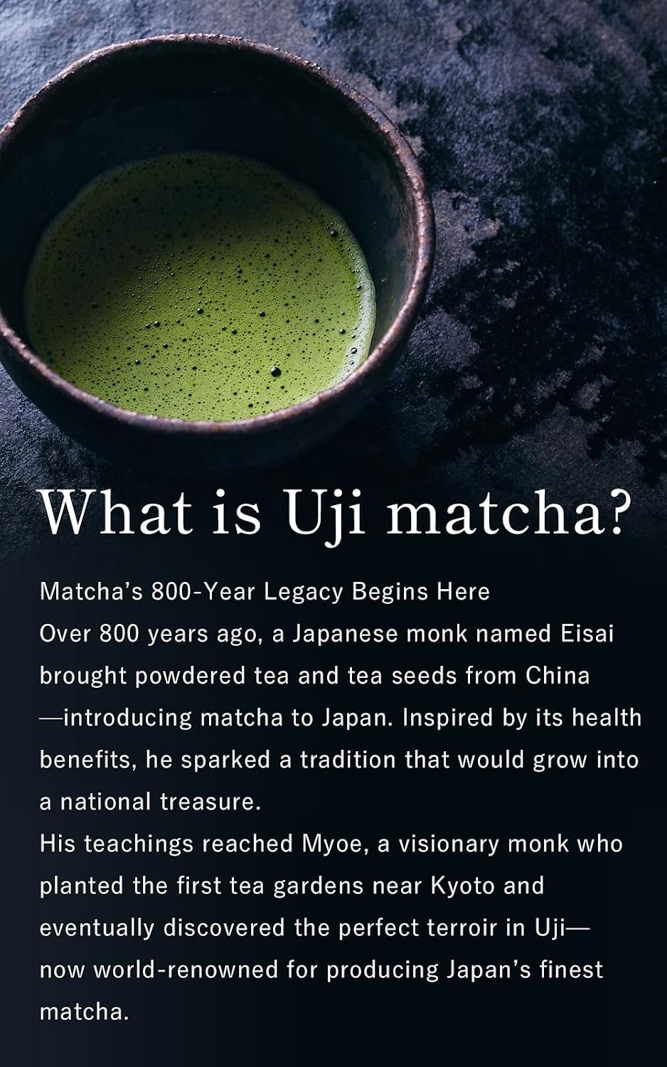 Uji Matcha Kyo-no-hana Ceremonial Grade Matcha Powder from Kyoto, Made in Japan Ujitawara Seichajo Co., Ltd. (1.4oz / 40g) Japanese 64111