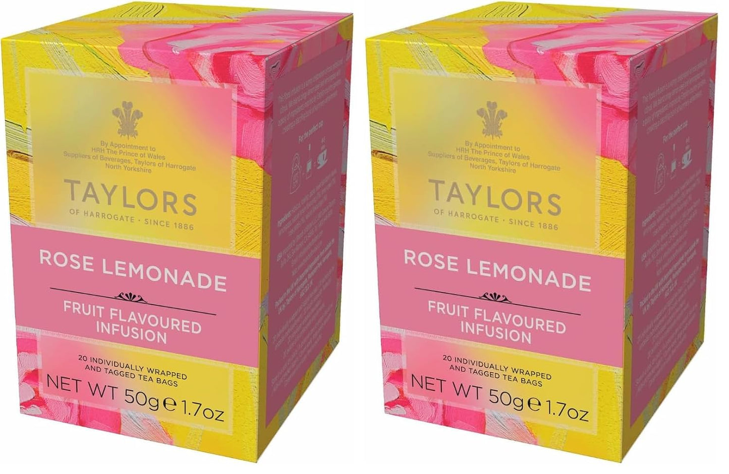 Taylors of Harrogate Rose Lemonade Infusion, 20 Teabags (Pack of 2)