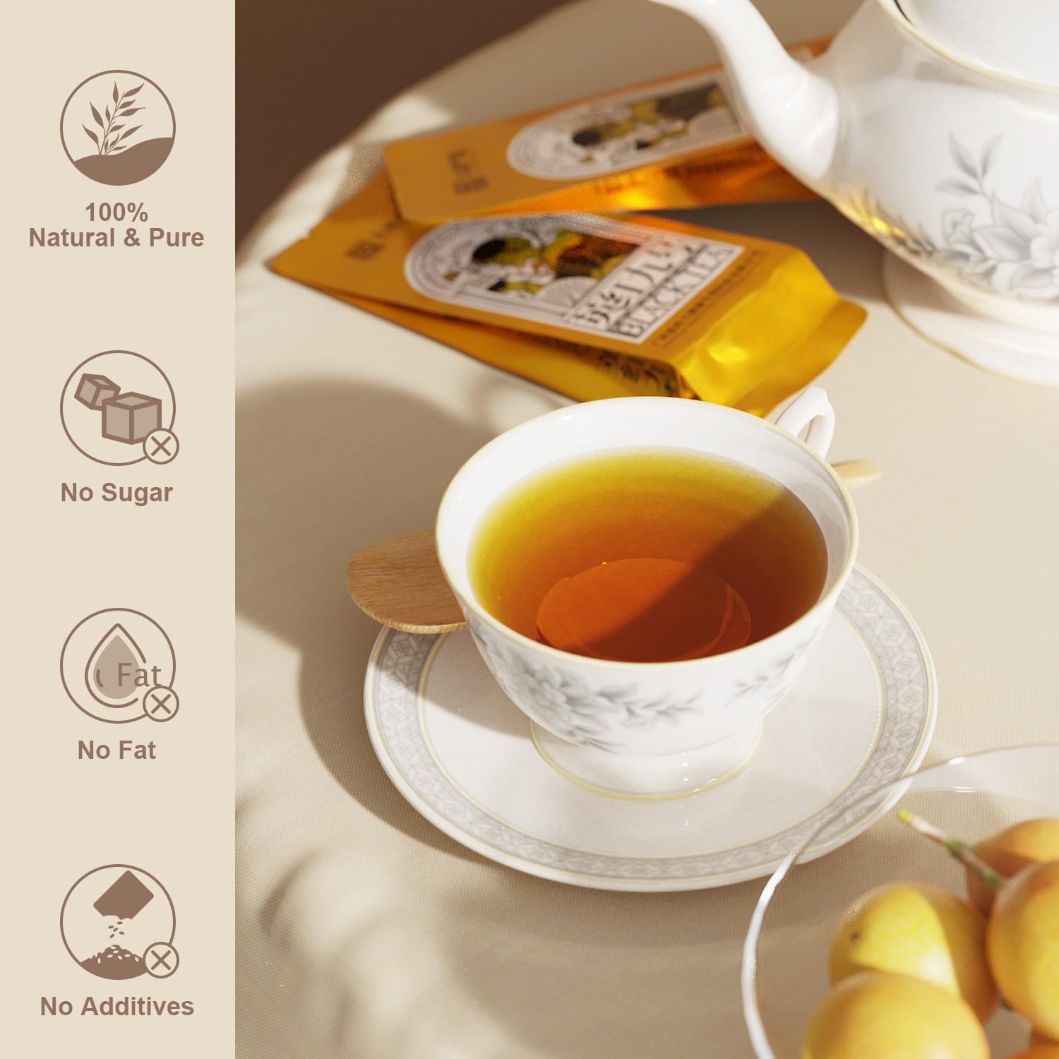 Jonhoy Black Tea Loose Leaf, Black Tea with a Nice Aroma and Full-bodied Flavor, Rich, Smooth, Tea Gift with 6 Pack Premium Tea Sampler