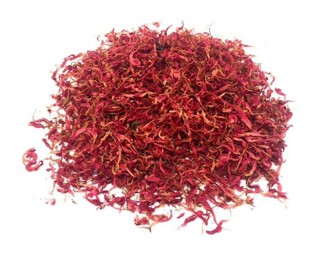Wild Bergamot Petals – Pure, Dried, Natural Scarlet Beebalm Petals (Monarda Didyma) - Net Weight: 0.1oz/3g - Edible, Extremely Rare - Beautiful Eyecatcher in Tea Blends and Salads